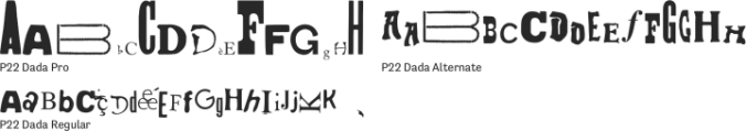 P22 Dada Font Preview