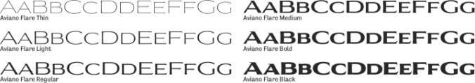 Aviano Flare Font Preview