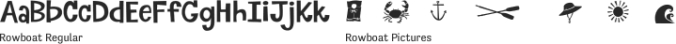 Rowboat Font Preview