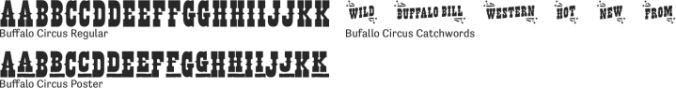 Buffalo Circus Font Preview