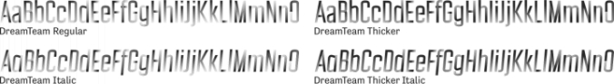 DreamTeam Font Preview