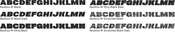 Neultica 4F Font Preview