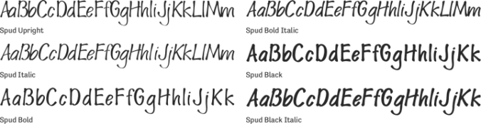 Spud Font Preview