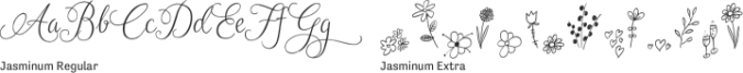 Jasminum Font Preview