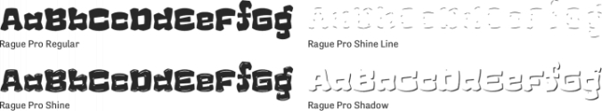 Rague Pro Font Preview