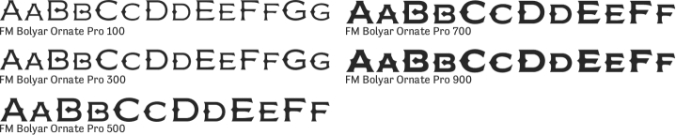 FM Bolyar Ornate Pro Font Preview