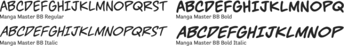 Manga Master BB Font Preview