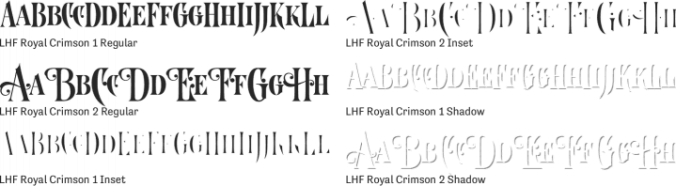 LHF Royal Crimson Font Preview