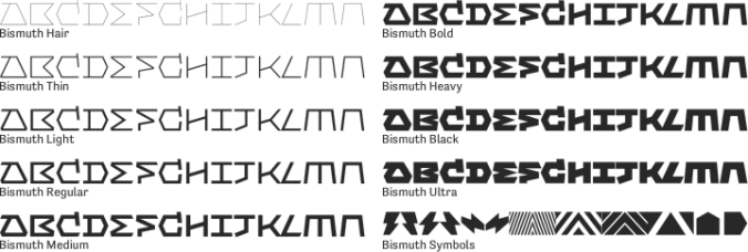 Bismuth Font Preview