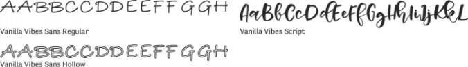 Vanilla Vibes Font Preview