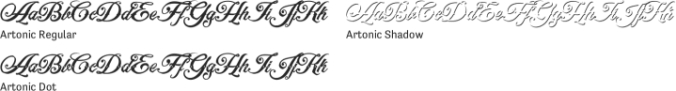 Artonic Font Preview