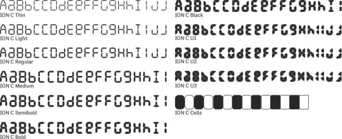 ION C Font Preview
