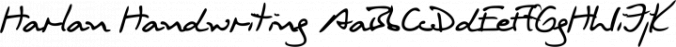 Harlan Handwriting Font Preview