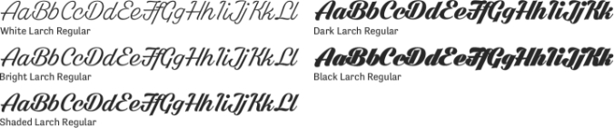 Larch Font Preview