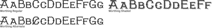 Worthing Font Preview