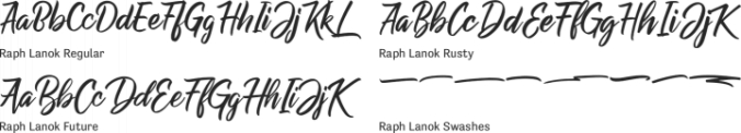 Raph Lanok Font Preview