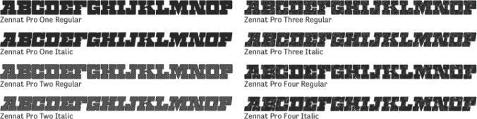 Zennat Pro Font Preview