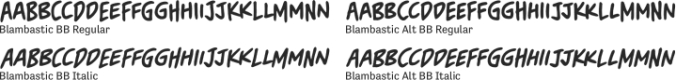 Blambastic BB Font Preview
