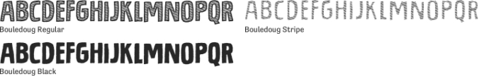 Bouledoug Font Preview