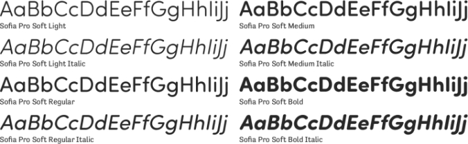Sofia Pro Soft Font Preview