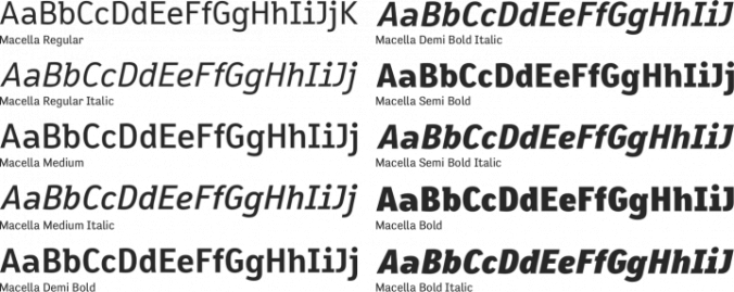 Macella Font Preview