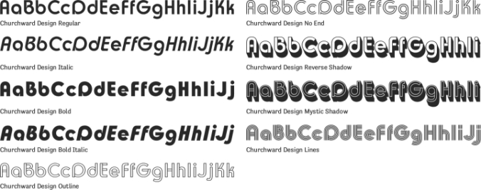 Churchward Design Font Preview