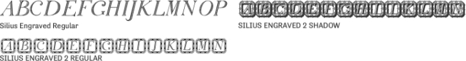 Silius Engraved Font Preview