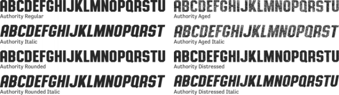 Authority Font Preview
