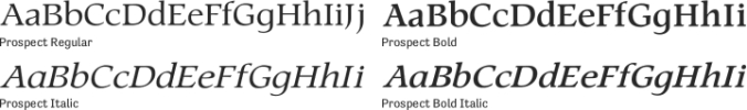 Prospect Font Preview