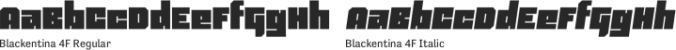 Blackentina 4F font download