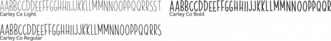 Carley Co Font Preview
