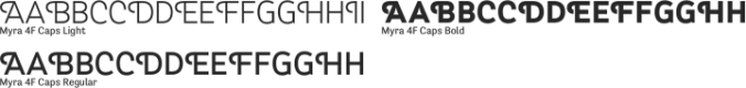 Myra 4F Caps Font Preview
