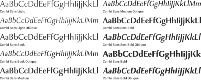 Combi Sans Font Preview