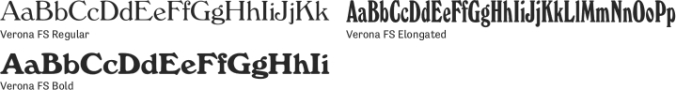 Verona FS Font Preview