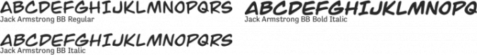 Jack Armstrong BB Font Preview