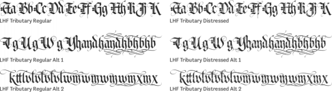 LHF Tributary Font Preview