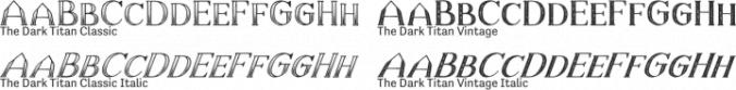 The Dark Titan Font Preview