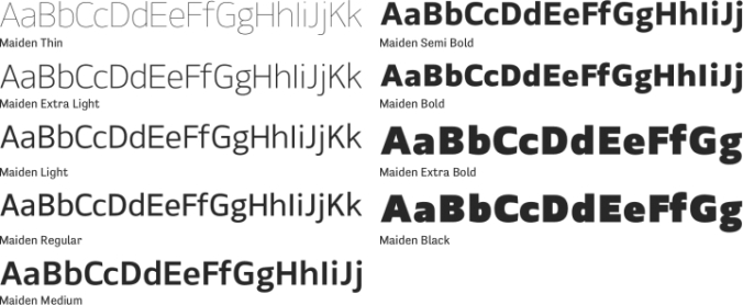 Maiden Font Preview