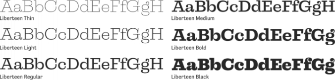 Liberteen Font Preview