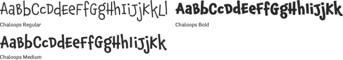 Chaloops Font Preview