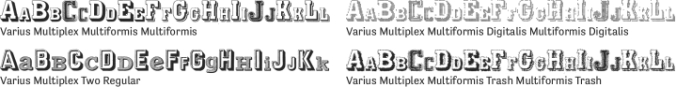 Varius Multiplex Font Preview
