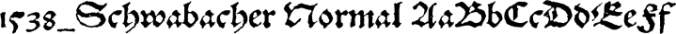 1538 Schwabacher Font Preview