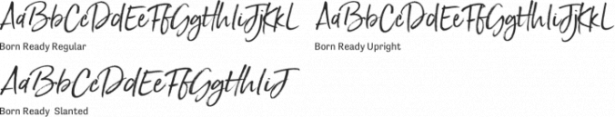 Born Ready Font Preview