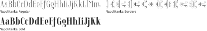 Napolitanka Font Preview
