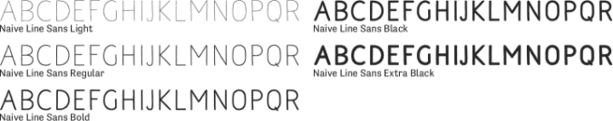 Naive Line Sans Font Preview