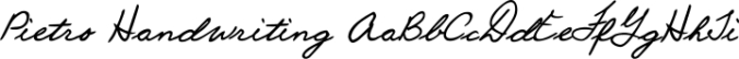 Pietro Handwriting Font Preview
