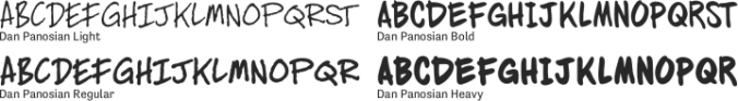 Dan Panosian Font Preview