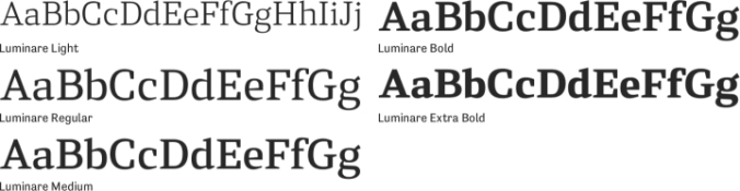 Luminare Font Preview