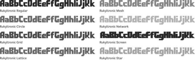 Rukyltronic Font Preview