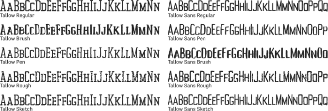 Tallow Font Preview